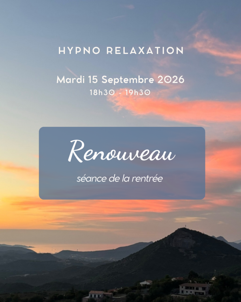 Renouveau Hypno relaxation septembre 2026 Le havre marie dupont